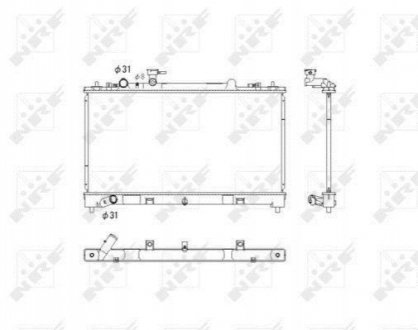 Радіатор NRF 53752 (фото 1)