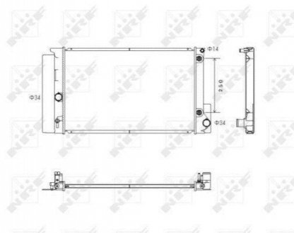 Радіатор NRF 53766 (фото 1)