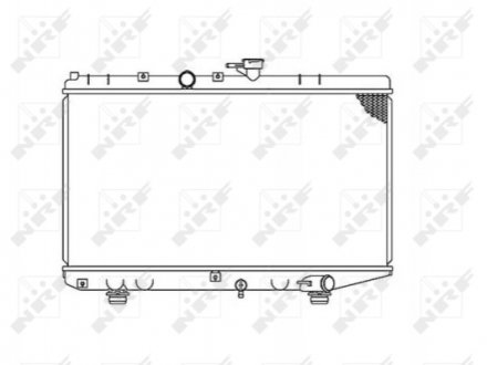 Радиатор NRF 53828 (фото 1)