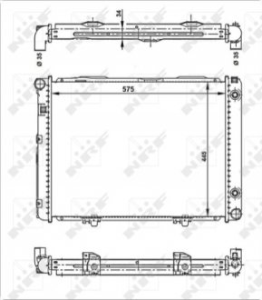 Радиатор NRF 53866 (фото 1)