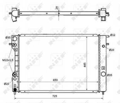 Радіатор NRF 53871 (фото 1)