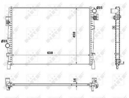 Радиатор NRF 53901 (фото 1)
