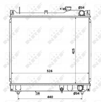 Радіатор NRF 53913 (фото 1)