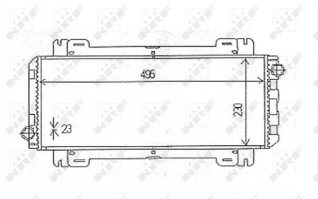 Радіатор NRF 54613 (фото 1)