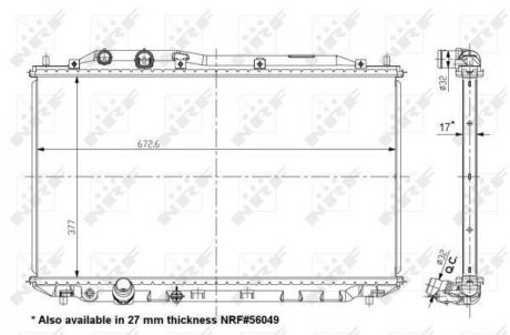 CHLODNICA HONDA CIVIC 1,8 06- NRF 56050 (фото 1)