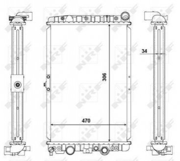 Радиатор NRF 56123 (фото 1)