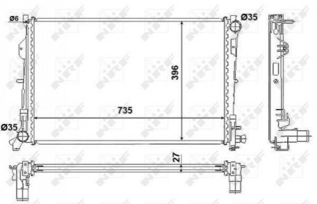 Радиатор NRF 58230 (фото 1)