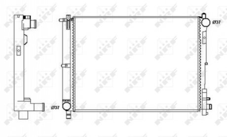 Радіатор NRF 58263A (фото 1)