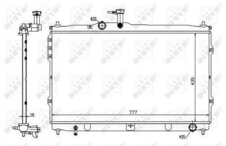 Радіатор NRF 58419 (фото 1)