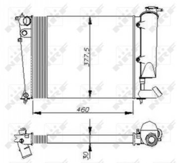 Радіатор NRF 58823 (фото 1)