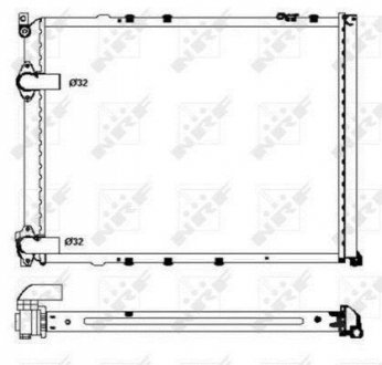 Радіатор NRF 58848 (фото 1)