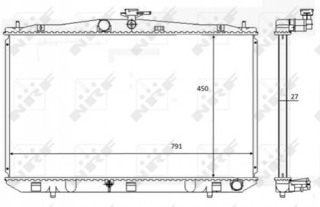 Радиатор NRF 59081 (фото 1)