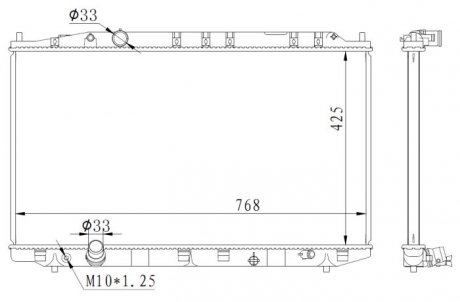 CHЈODNICA HONDA ACCORD 2,2 I-DTEC NRF 59225 (фото 1)