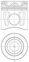 Поршень STD NURAL 87-121900-00 (фото 1)