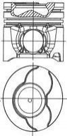 Поршень NURAL 87-135300-00 (фото 1)