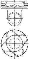 Поршень двигуна NURAL 87-135500-00 (фото 1)