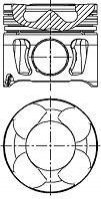 Поршень двигуна NURAL 87-137500-30 (фото 1)