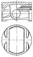 Поршень NURAL 87-307700-00 (фото 1)