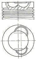 Поршень двигуна NURAL 87-335900-30 (фото 1)
