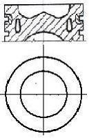 Поршень двигателя 84,25 NURAL 87-432205-00 (фото 1)