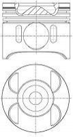 Поршень з кільцями MB 83.5 OM651 (вир-во) NURAL 87-433407-00 (фото 1)