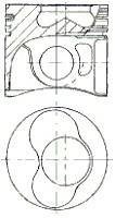 Поршень двигуна NURAL 87-501500-40 (фото 1)