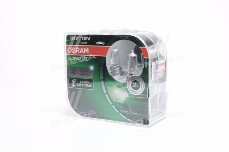 Лампа фарна H7 12V 55W PX26d ULTRA LIFE (компл.) (вир-во) OSRAM 64210ULT-HCB-DUO (фото 1)