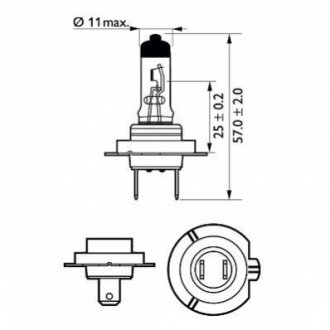 Лампочка H7 Premium 12V PX26d Блистер PHILIPS 40607130 (фото 1)