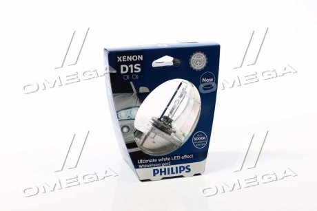 Лампа ксенонова D1S 85V 35W P32d-3 WhiteVision gen2 5000K (вир-во) PHILIPS 85415WHV2S1 (фото 1)