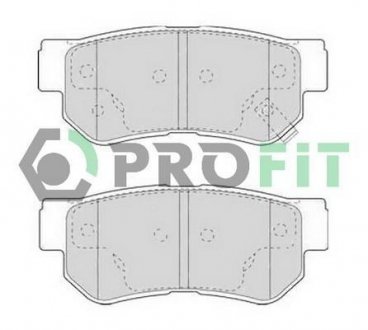 ЗАДНИЕ ГАЛЬМІВНІ КОЛОДКИ TUCSON,SANTA FE,SPORTAGE 03- PROFIT 50001606 (фото 1)