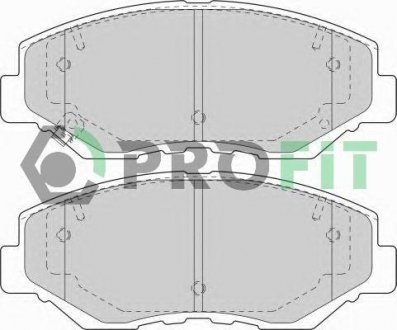 Колодки гальмівні дискові PROFIT 50001658 (фото 1)