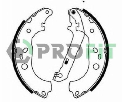 Колодки гальмівні барабанні PROFIT 5001-0687 (фото 1)