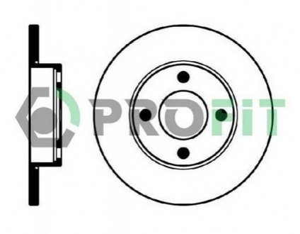 Диск гальмівний PROFIT 5010-0048 (фото 1)