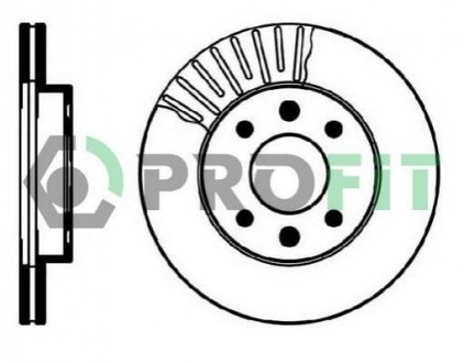 Диск гальмівний PROFIT 5010-0158 (фото 1)