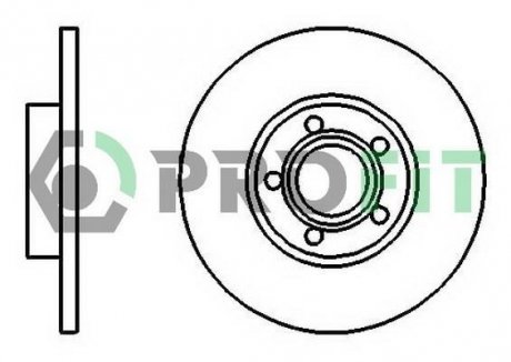 Диск гальмівний PROFIT 50100324 (фото 1)
