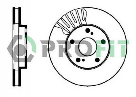 Диск гальмівний PROFIT 5010-0501 (фото 1)