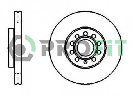 Диск гальмівний PROFIT 5010-1218 (фото 1)