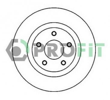 Диск гальмівний PROFIT 5010-2019 (фото 1)