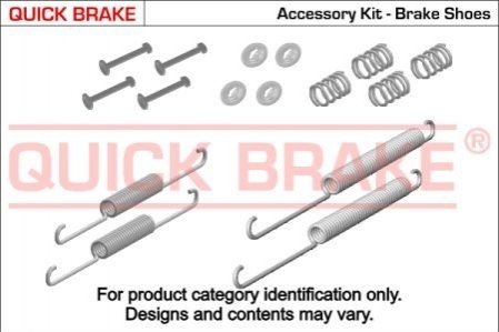 Монтажний комплект колодки QUICK BRAKE 105-0016 (фото 1)