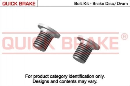 Болт, диск тормозного механизма QUICK BRAKE 11661K (фото 1)