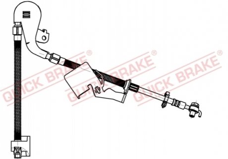 Гальмівний шланг QUICK BRAKE 50.704X (фото 1)