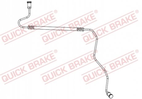 Гальмівний шланг QUICK BRAKE 96.017 (фото 1)