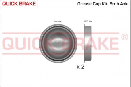 Пилозахисні ковпачки для ступиці QUICK BRAKE 9822K (фото 1)