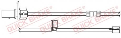 Датчик зносу гальмiвних колодок QUICK BRAKE WS0394A (фото 1)