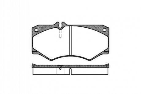 Колодка торм. диск. VW LT 28-35 передн. REMSA 0047.30 (фото 1)