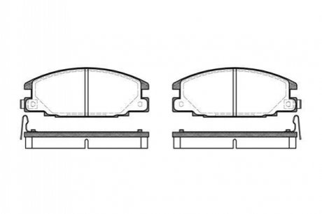 OPEL колодки гальмівні передн.Frontera 92- REMSA 0238.04 (фото 1)