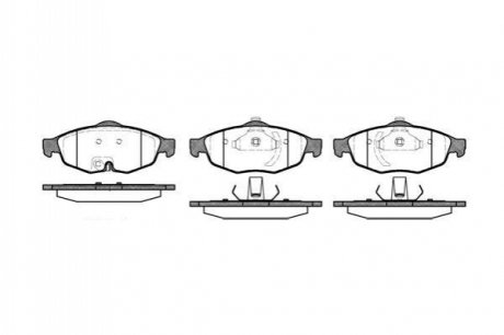 CHRYSLER гальмівні колодки Sebring 2,0-2,7 -07 REMSA 0812.02 (фото 1)