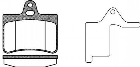CITROEN колодки гальмівні задние C5 REMSA 0830.20 (фото 1)