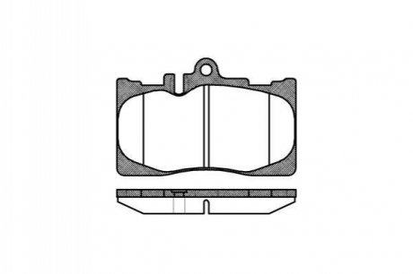 Колодка торм. диск. LEXUS LS передн. REMSA 0890.00 (фото 1)