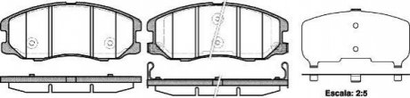 Колодка гальм. диск. CHEVROLET CAPTIVA передн. (вир-во) REMSA 1261.12 (фото 1)